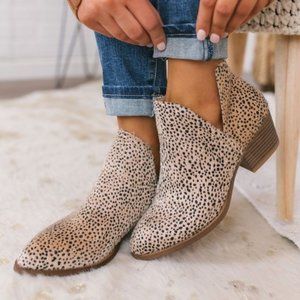 Animal Print Booties 9.5